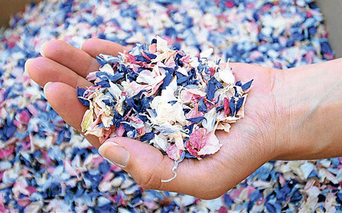 Virágszirmokból készül a királyi konfetti