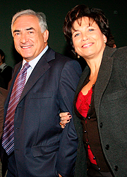 Strauss Kahn és felesége, Anne Sinclair