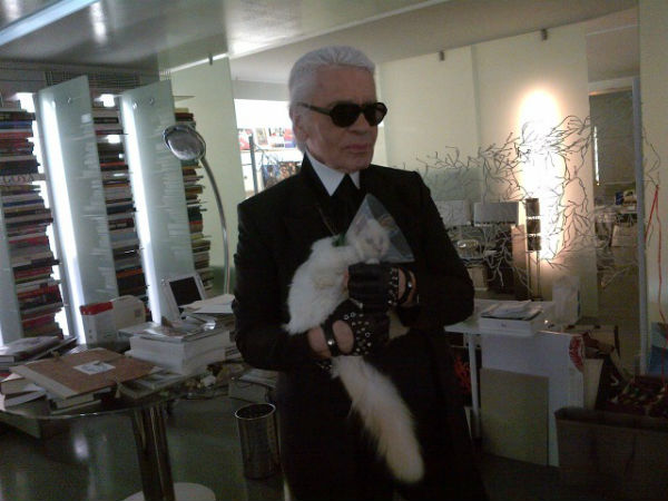 Lagerfeld macskája bevonul a divattörténetbe is