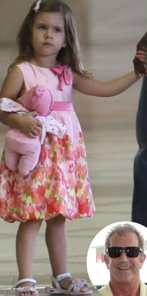 Mel Gibson hároméves elbűvölő lánya az új Suri Cruise