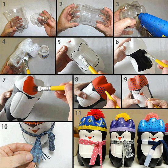 Csináld magad: pingvinek műanyagflakonból