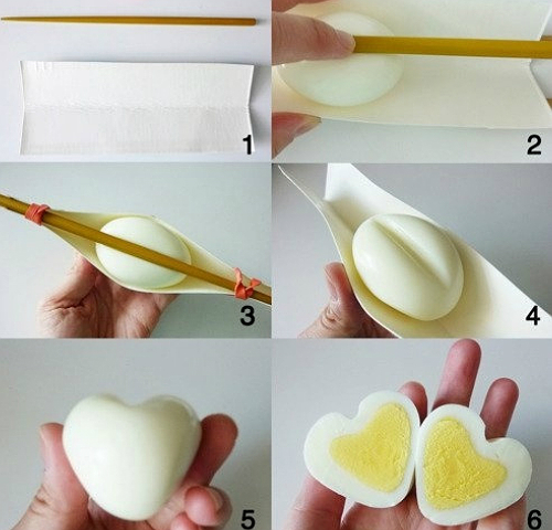 Így csinálj szív alakú főtt tojást!