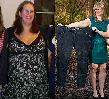 A fogyás előtt és után
