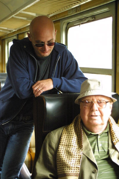 Bódi László és Kállai Ferenc egy forgatáson 2003-ban.