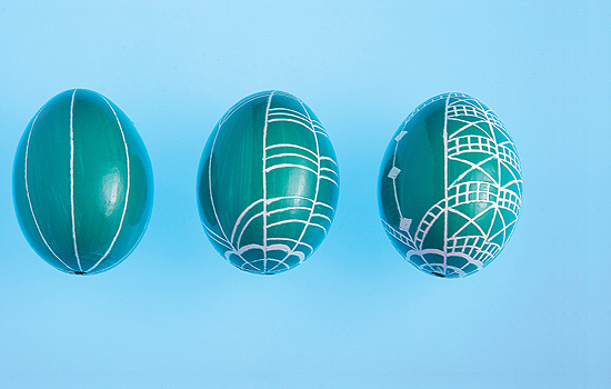 Csináld magad: antik hatású és kékfestő tojás