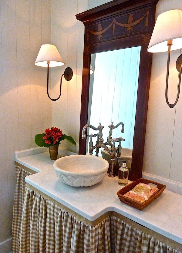 Vidékies hangulatú fürdőszoba