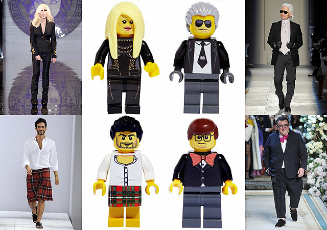 A leghíresebb divattervezőkről mintáztak legófigurákat