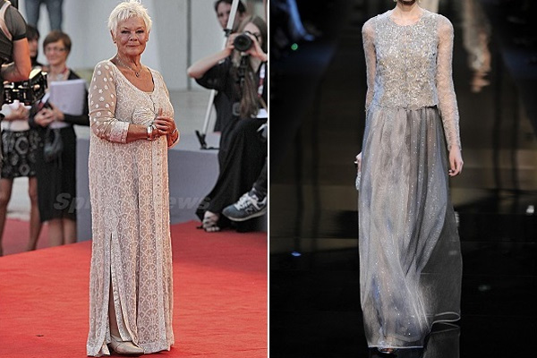 Judy Dench, Armani Privé couture