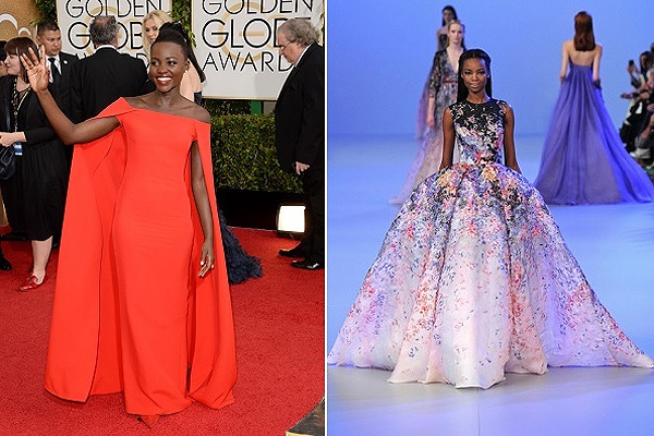 Lupita Nyong’o, Elie Saab couture