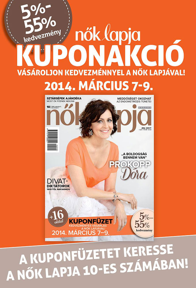 Nők Lapja tavaszi kuponakció – íme teljes a kuponlista