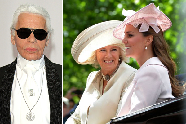 Lagerfeld szerint Camilla vadabb, mint Katalin hercegné