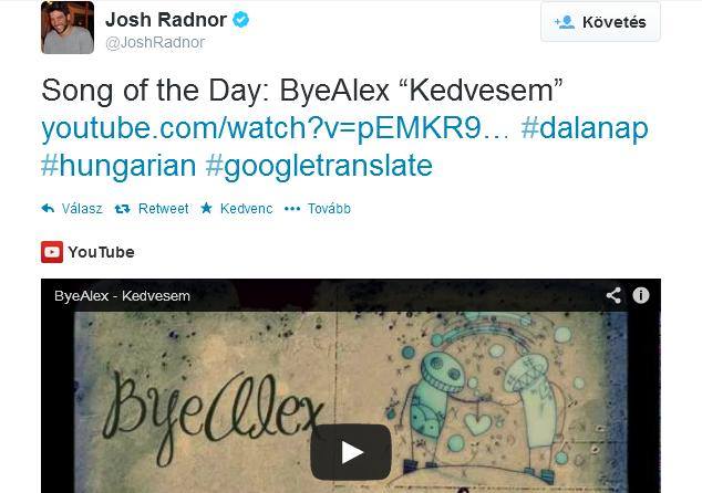 Fotó: ByeAlex Facebook-oldala Fotó: ByeAlex Facebook-oldala
