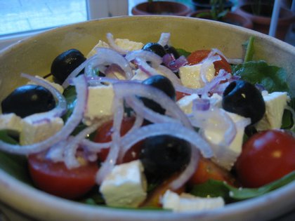 Rukkola saláta dióolajjal