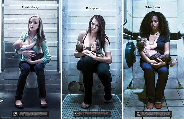 Gusztustalan képekkel kampányolnak a nyilvános szoptatásért