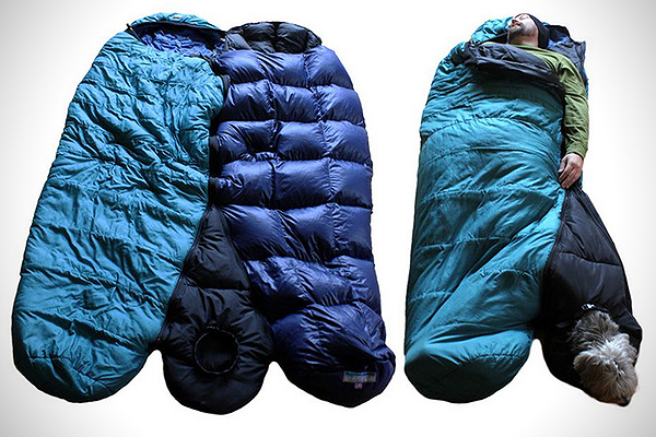 A kutyának is jut hely ebben a hálózsákban A kutyának is jut hely ebben a hálózsákban