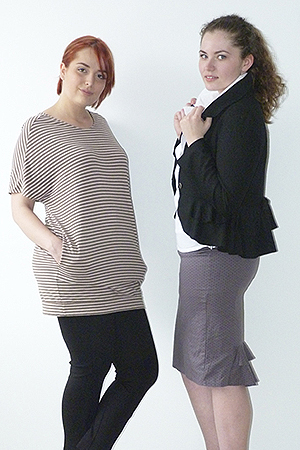 Uniqlo csíkos tunika, Naf Naf pamut nadrág, Atmosphere pöttyös szoknya, Coast fehér blúz, Betty Jackson fekete kabátka - Háda Uniqlo csíkos tunika, Naf Naf pamut nadrág, Atmosphere pöttyös szoknya, Coast fehér blúz, Betty Jackson fekete kabátka - Háda