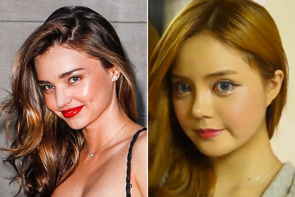 Balra Miranda Kerr, jobbra Hong Yuh Reum