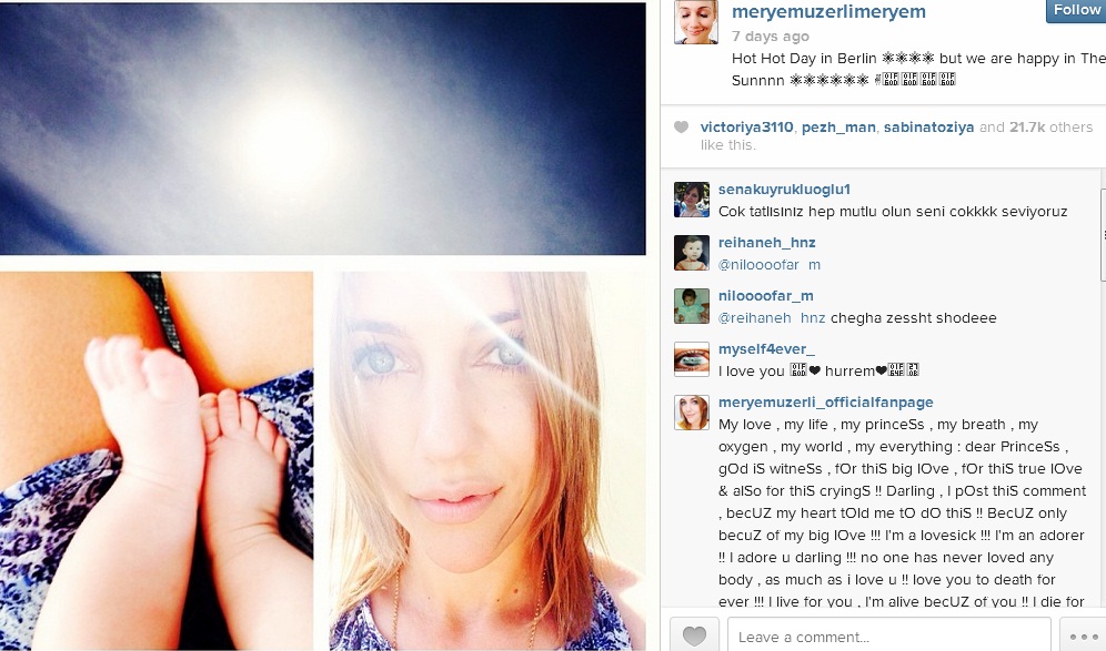 Megmutatta a kislányát a Szulejmán Hürreme - fotók Megmutatta a kislányát a Szulejmán Hürreme - fotók