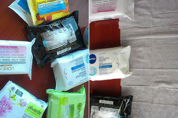 A tesztelt termékek