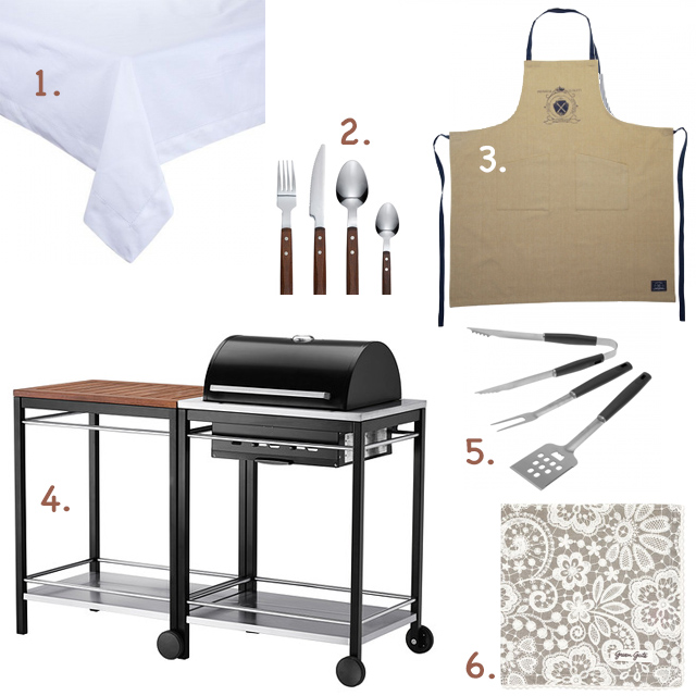 Kellékek grillparty-ra