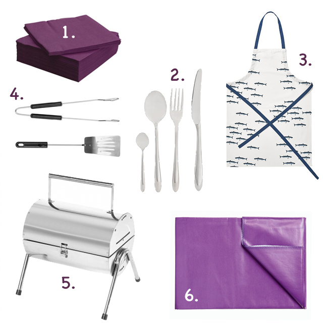 Kellékek grillparty-ra