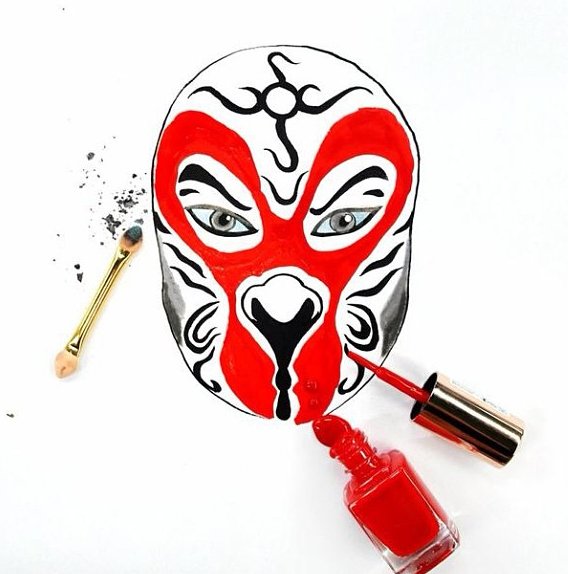 Ilyen, amikor nem sminkelésre használják a sminkcuccokat