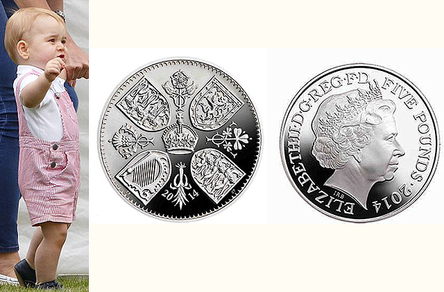 György herceg aprópénzt kap az 1. születésnapjára