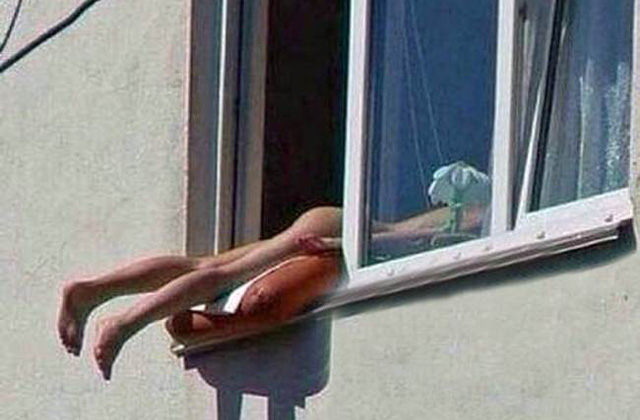 Meztelen nő okozott forgalmi dugót Bécsben - fotó