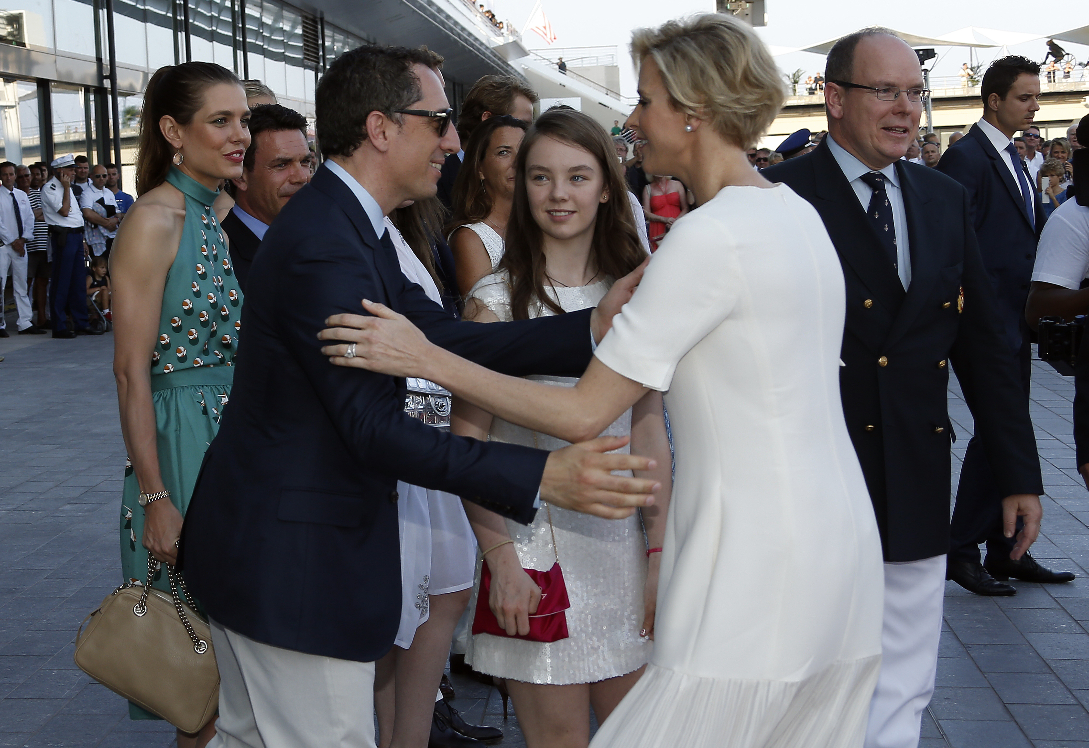 Először mutatta meg gömbölyödő hasát a monacói hercegné