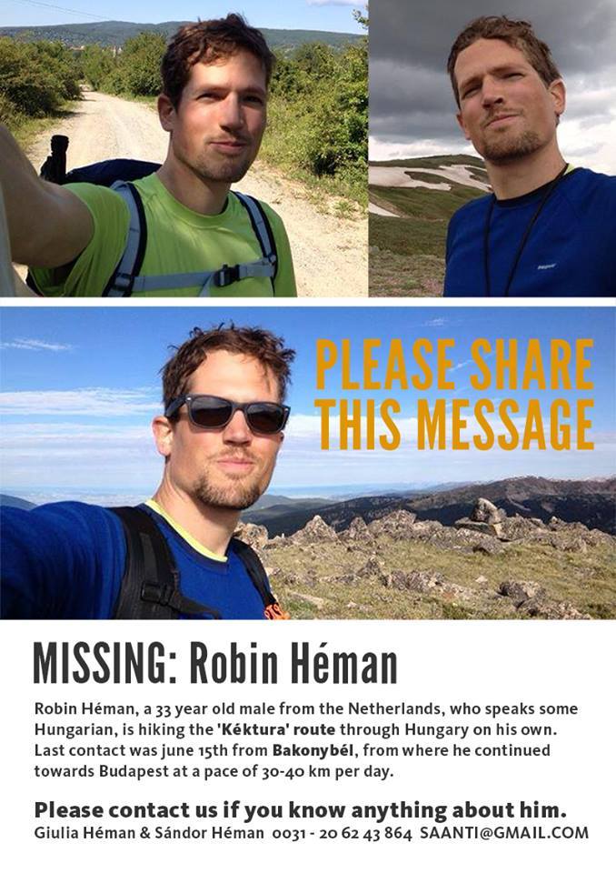 Megvan a Bakonyban elveszett holland turista Megvan a Bakonyban elveszett holland turista