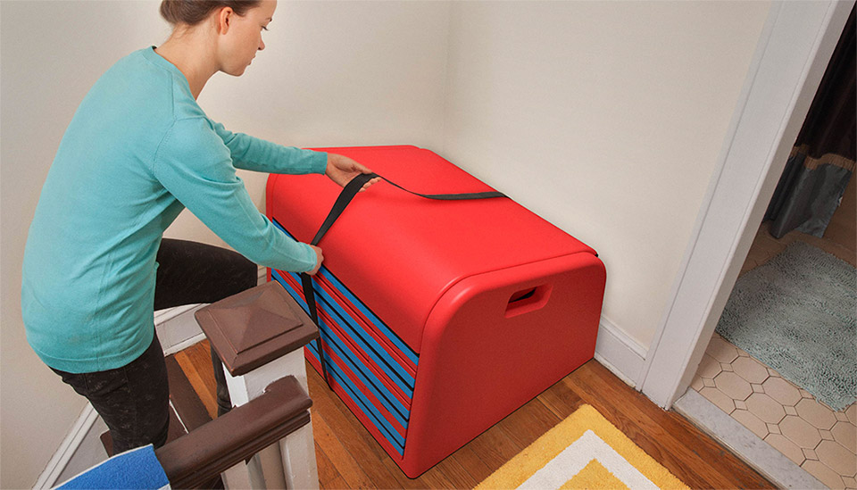 Találmány gyerekeseknek: csúszdává alakul a lépcső