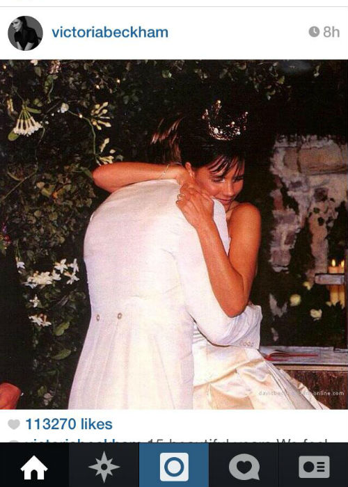 15 éve házasok Beckhamék - eddig nem látott esküvői fotó