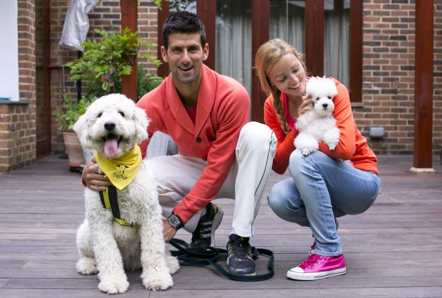 Djokovic és kedvese