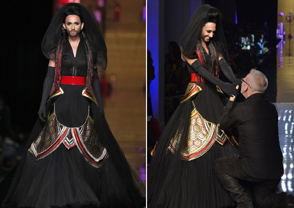 Kifutói modell lett Conchita Wurst