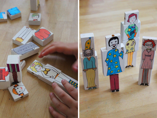 Készítsünk vicces figurákat régi építőkockákból!