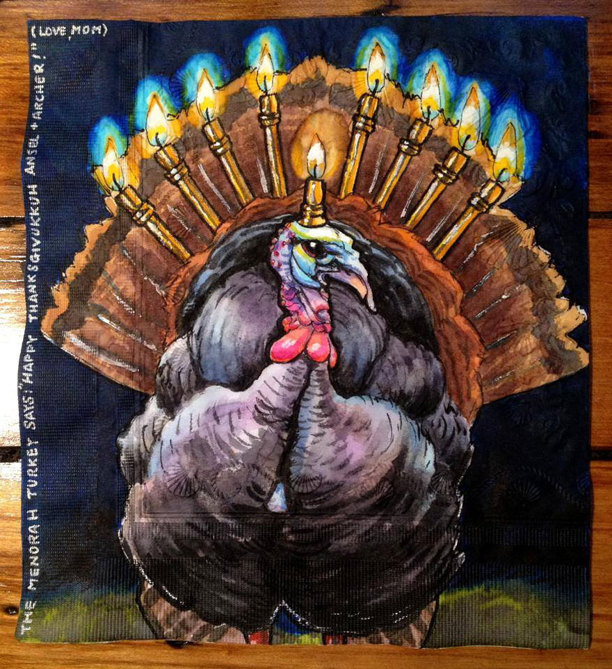 Elképesztő festményekbe csomagolja a gyerekei tízóraiját