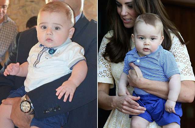 Balra Marc, jobbra György herceg