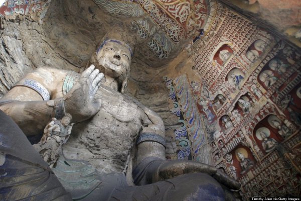 Yungang Grottoes, Shanxi, Kína