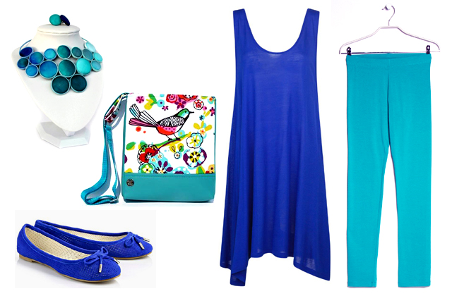 Tunika, leggings: Mango, ékszerek: Koria Design, táska: Suzi Art Bag, cipő: Buffalo