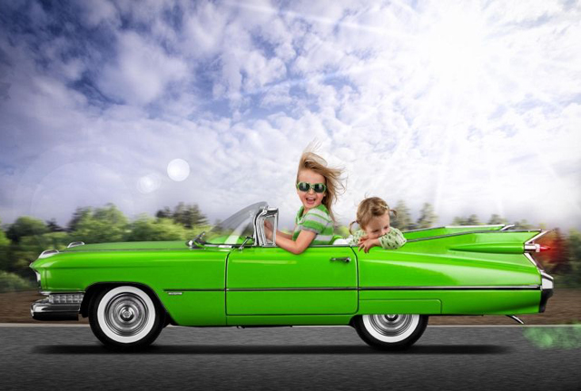 Varázslatos képeket készített lányairól a Photoshop-őrült apa