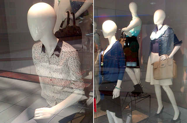 Testek az üveg mögött - nagy kirakati baba körkép Testek az üveg mögött - nagy kirakati baba körkép