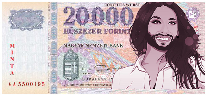 Conchita Wurstot minden húszezresre!