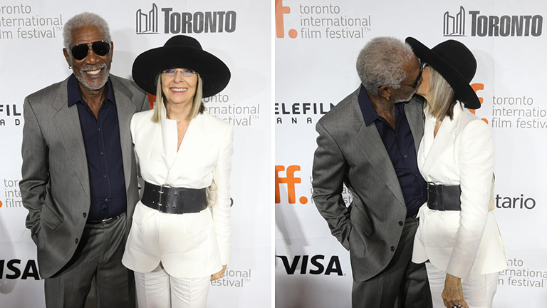 Morgan Freeman és Diane Keaton