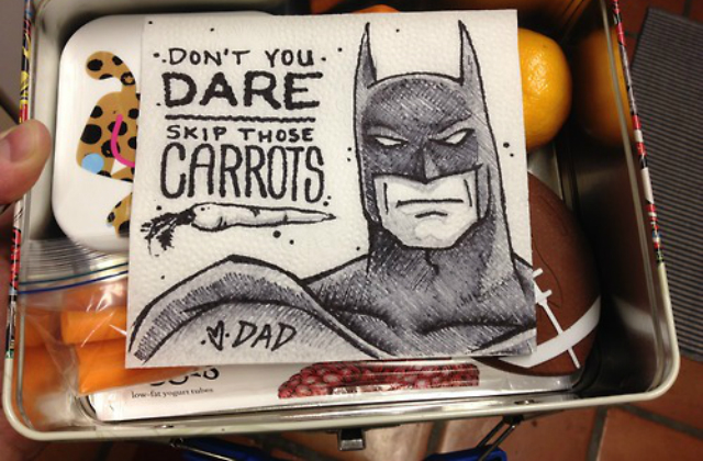 Köszi, apu, hogy mindig igy csomagolsz!