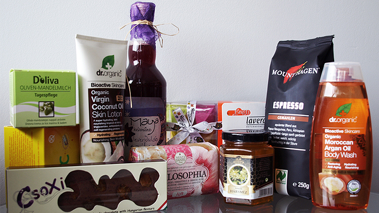 A Bijó ajándékcsomag tartalma – a kép nem illusztráció. 