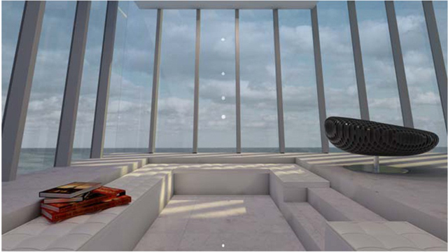 Sziklafal széléről lóg le a ház - képek