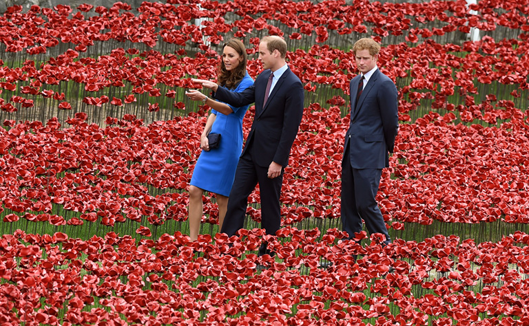 Katalin hercegné, Vilmos herceg és Harry herceg
