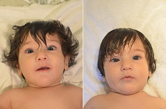 Cuki frizurákat csinálnak 5 hónapos kisfiuknak a szülők - galéria