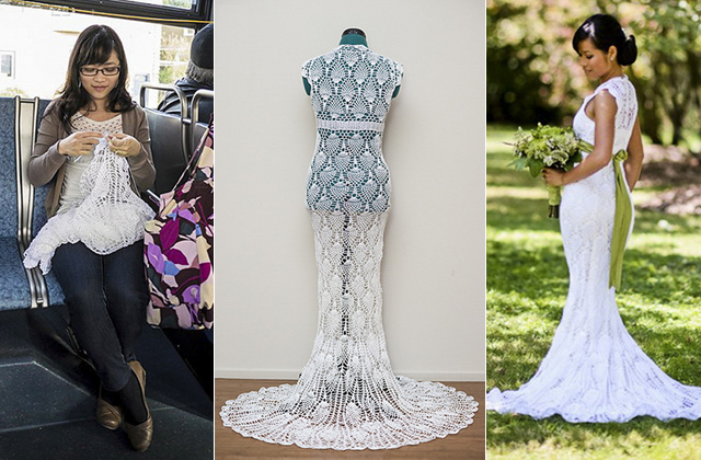 Munkába menet készítette el az esküvői ruháját Munkába menet készítette el az esküvői ruháját