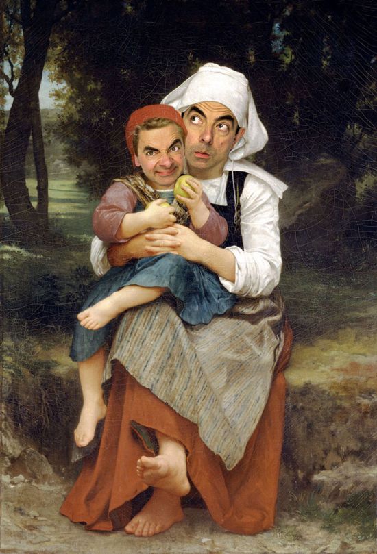 Mr. Bean kifigurázta a legendás festményeket Mr. Bean kifigurázta a legendás festményeket
